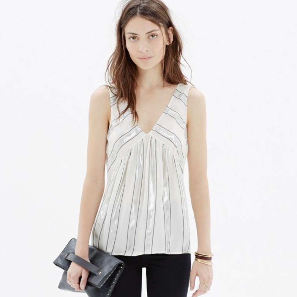 drapey Madewell v-neck tank